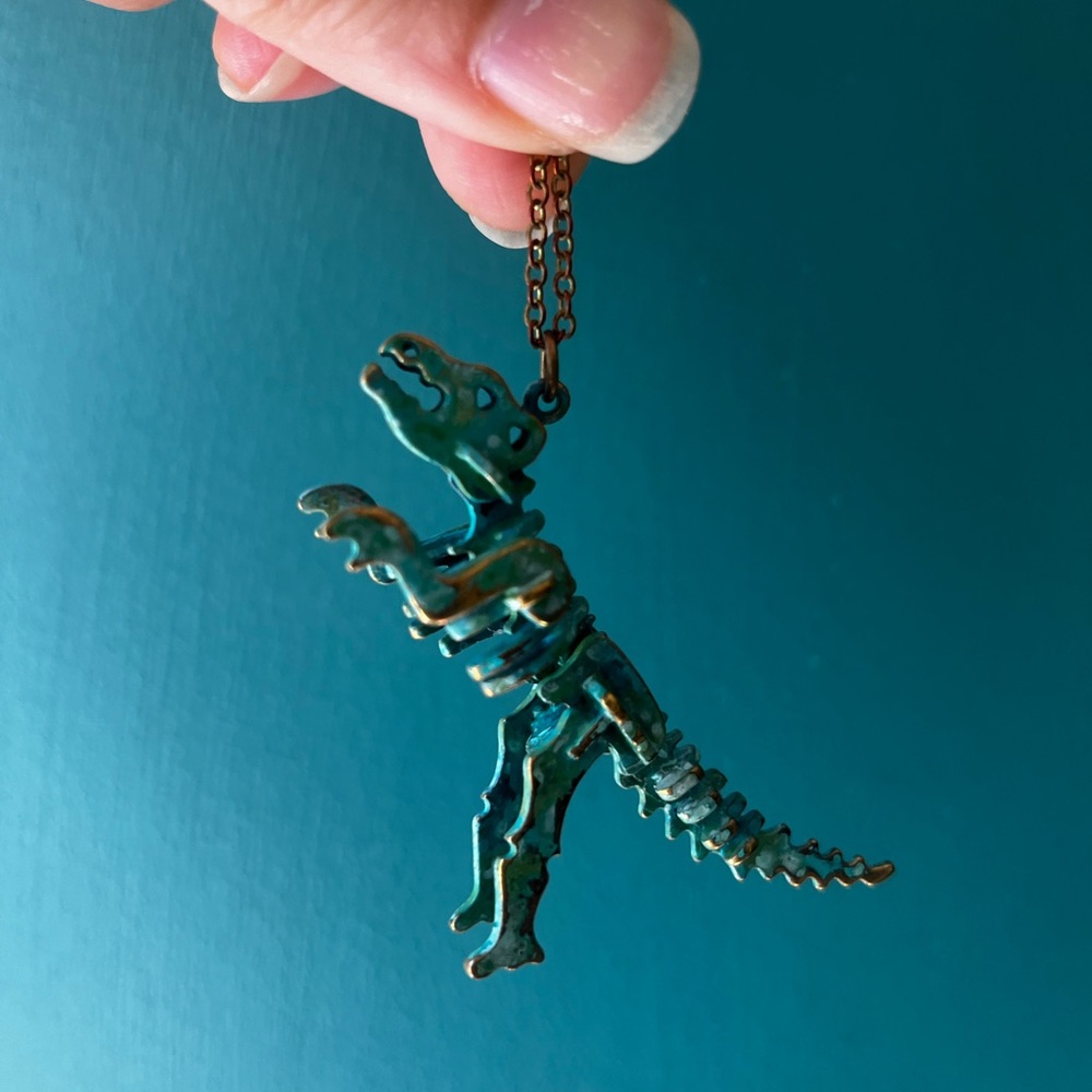 Dinosaur Pendant Necklace for Reptile Lovers